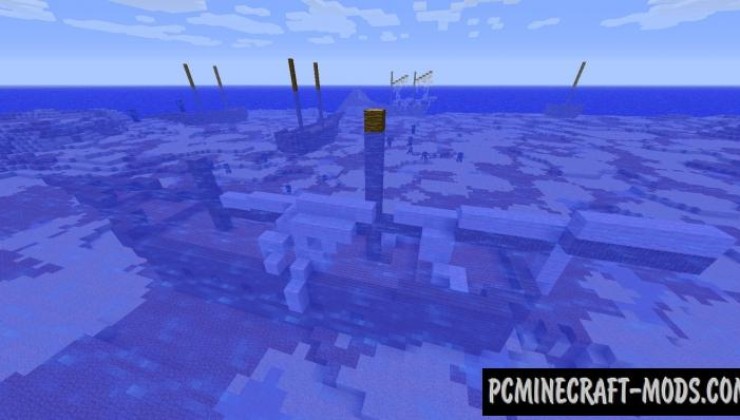 Shipwrecks - Adventure, Gen Mod For Minecraft 1.12.2, 1.7.10