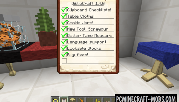 BiblioCraft - Decor Mod For Minecraft 1.12.2, 1.11.2, 1.7.10
