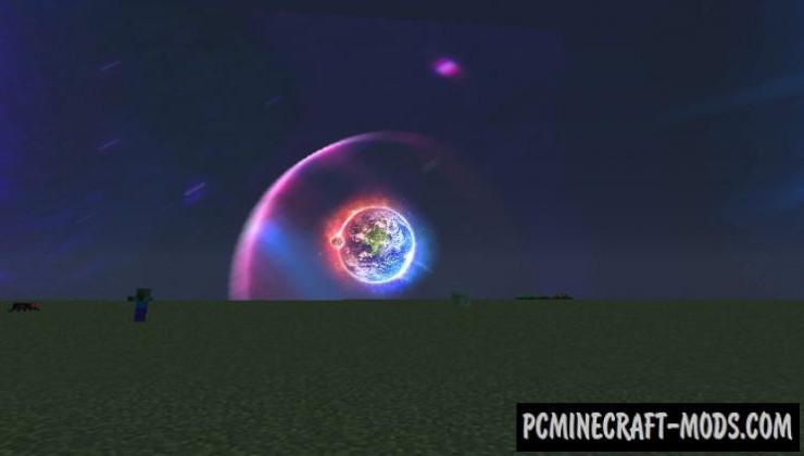 Realistic Space Sky HD Texture Pack MC 1.8.9, 1.7.10