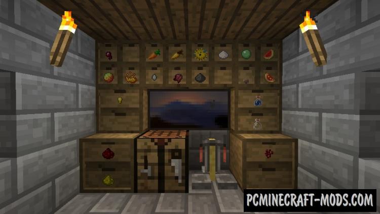 Storage Drawers - New Blocks Mod For Minecraft 1.20.1, 1.18.2, 1.12.2