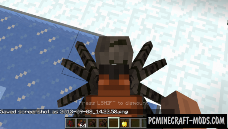 Rideable Spiders - Tweak Mod For Minecraft 1.7.10