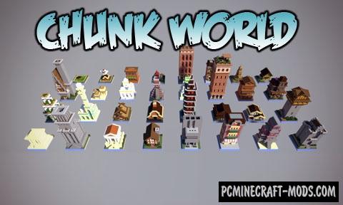 Chunk World - Buildings Map For Minecraft