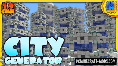 City Generator Command Block For Minecraft 1.9.4, 1.9