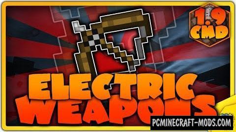 Electric Weapons Command Block For Minecraft 1.9.4, 1.9