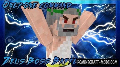 Zeus Boss Battle Command Block For Minecraft 1.9.4, 1.9
