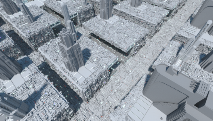 Coruscant - City, Buildings Map For Minecraft