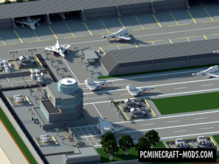 AirBase - 3D Art, Building Map For Minecraft