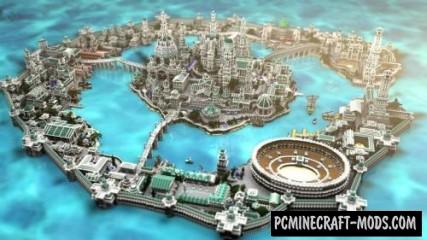 Atlantide - Castle, City Map For Minecraft