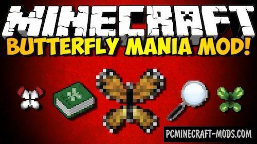 Butterfly Mania - Creatures Mod For MC 1.8.9, 1.7.10