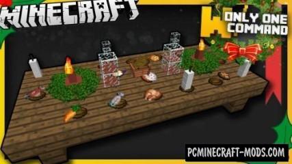 Christmas Dinner Items Command Block For Minecraft 1.9