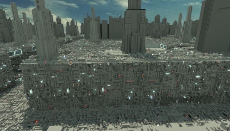 Coruscant - City, Buildings Map For Minecraft