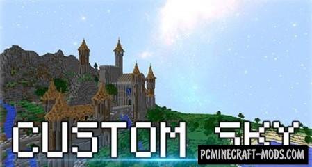 Custom Sky 32x Texture Pack For Minecraft 1.8.9, 1.7.10