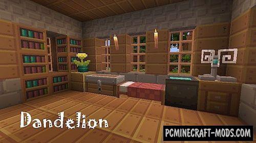 Dandelion 16x Resource Pack For Minecraft 1.12.2, 1.7.10