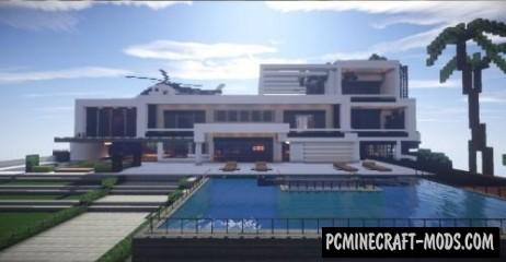 minecraft luxurious modern mansion map download