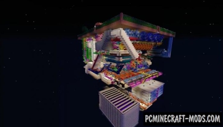 Piston House Map For Minecraft
