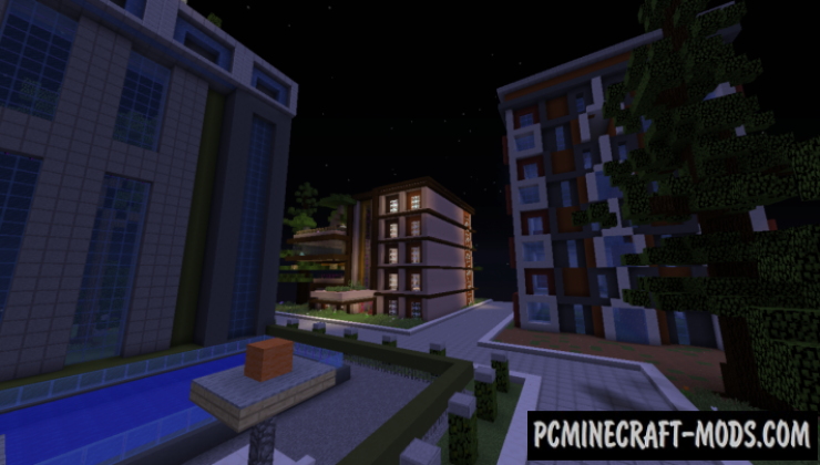 Modern Simple Small City Map For Minecraft