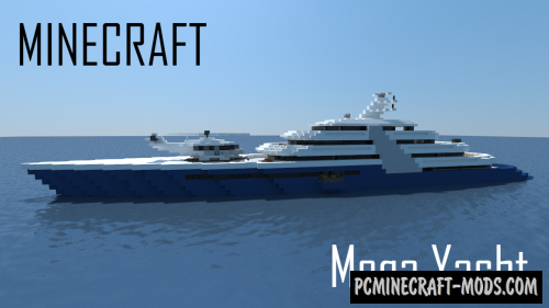 Modern Mega Yacht - House Map For Minecraft