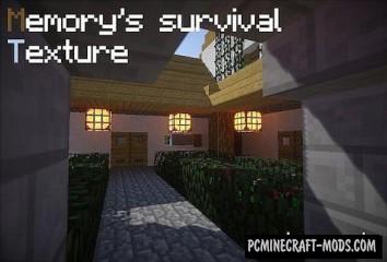 Memory’s Survival 16x Texture Pack For Minecraft 1.7.10