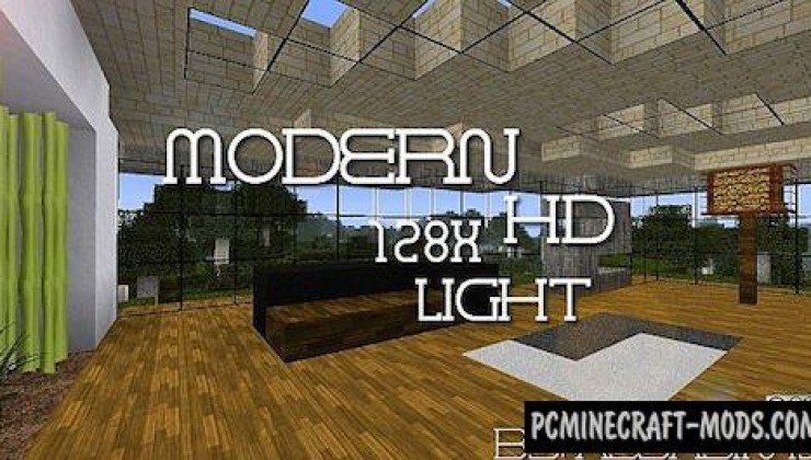 Modern Craft HD Light 128x Resource Pack For MC 1.7.10