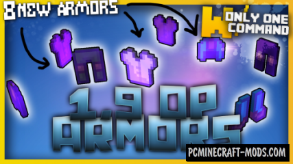 Overpowered armors Command Block For Minecraft 1.9.4, 1.9