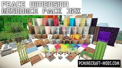 Peace Dimension 32x Resource Pack For Minecraft 1.7.10
