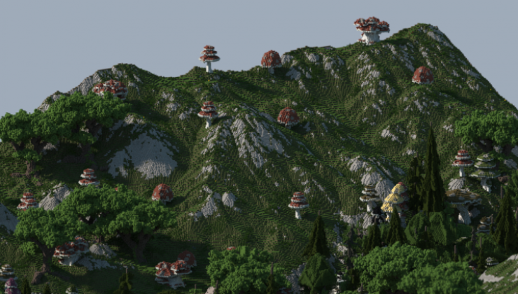Mushroom Valley - Terrain Map For Minecraft