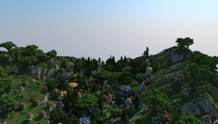 Mushroom Valley - Terrain Map For Minecraft