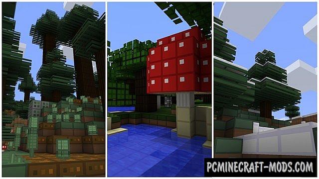 oCd 16x16 Simple Texture Pack For MC 1.19.4, 1.19.3, 1.18.2