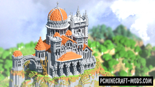 Hillside Castle Map For Minecraft