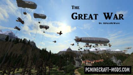 The Great War - City, 3D Art Map For Minecraft