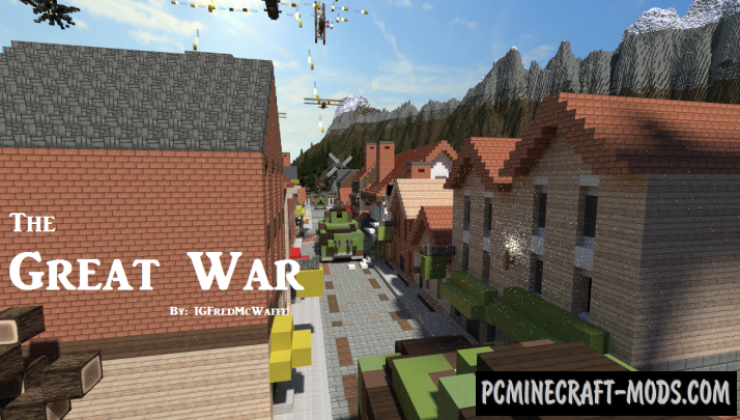 The Great War - City, 3D Art Map For Minecraft