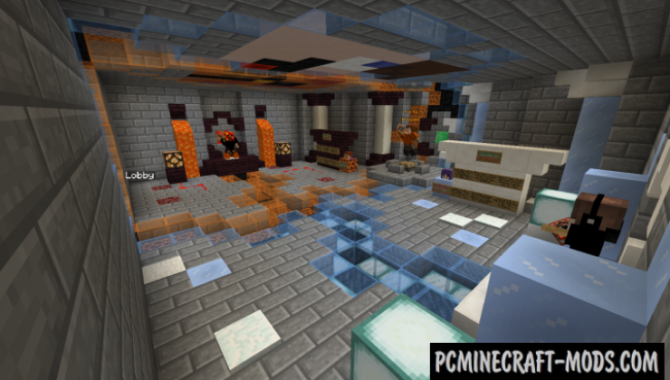 Modified TNT Wars: Fire v Ice Map For Minecraft