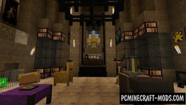 Hogwarts 512x Texture Pack For Minecraft 1.10.2, 1.9.4, 1.8.9