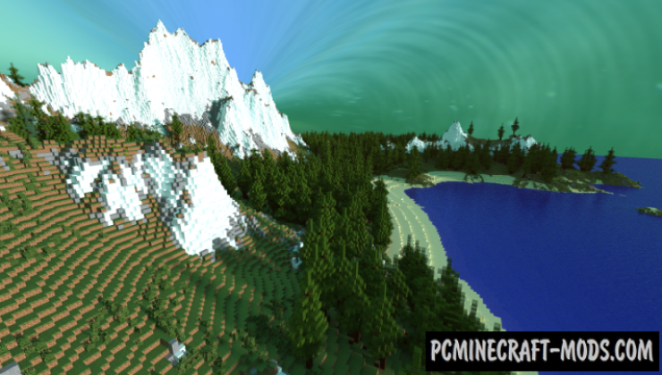 Deserted Island - Custom Terrain Map Minecraft
