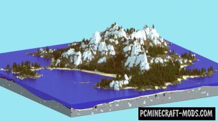 Deserted Island - Custom Terrain Map Minecraft