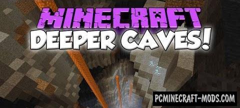 Deeper Caves - Dimensions Mod For Minecraft 1.7.10