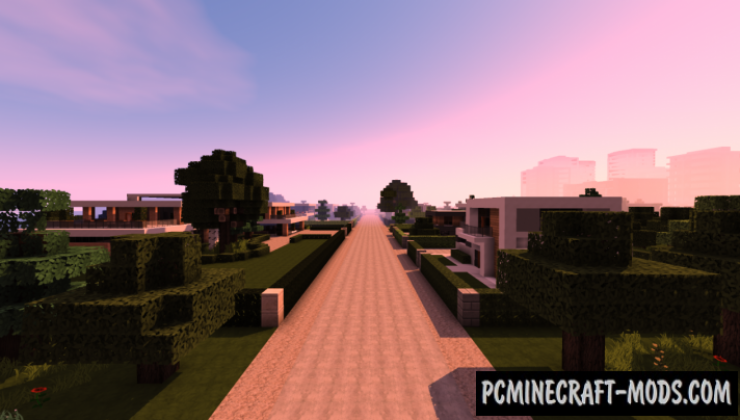 Modern Suburb - City Map For Minecraft