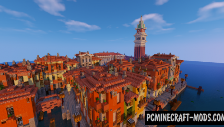 Venice Map For Minecraft 1.14, 1.13.2  PC Java Mods & Addons