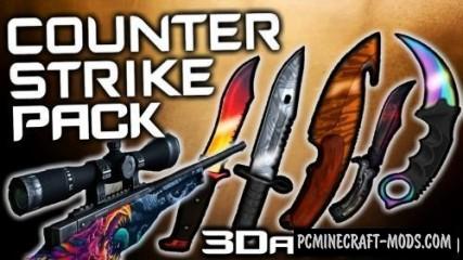 3D CS:GO Animated PvP Texture Pack For Minecraft 1.10.2