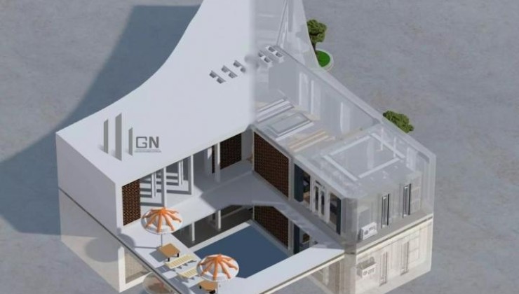 Huge Modern Villa - House Map For Minecraft