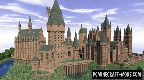 hogwarts castle map minecraft