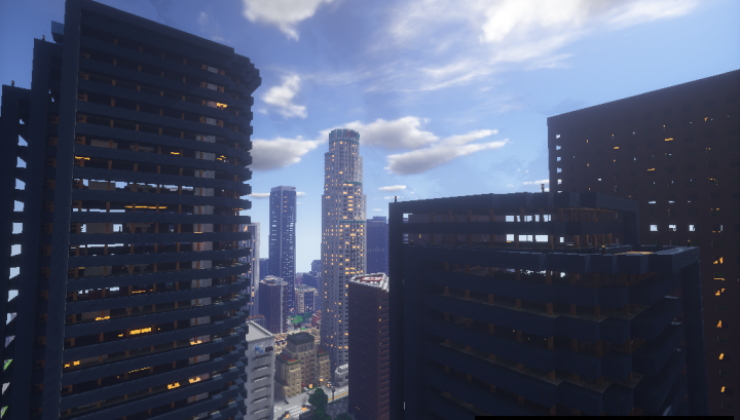 Downtown Los Angeles - City Map For Minecraft
