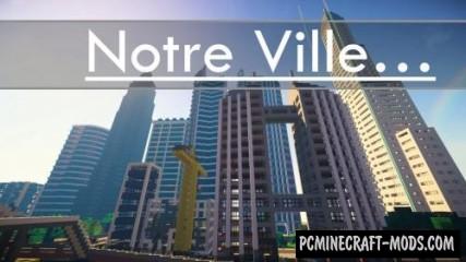 Notre Ville - City, Buildings Map For Minecraft