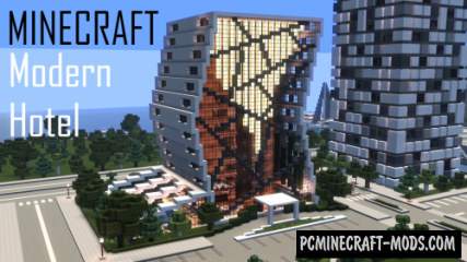 Modern Hotel - Building Map For Minecraft