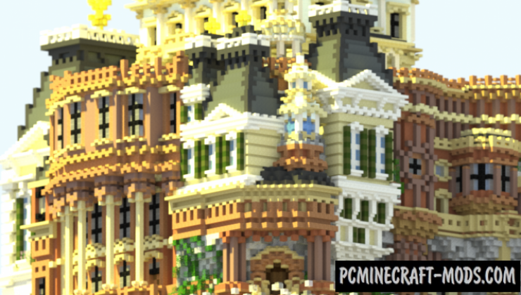 Whiterock Palace Map For Minecraft 1.14, 1.13.2  PC Java 