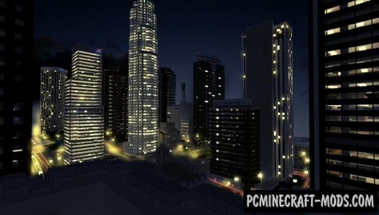 Downtown Los Angeles - City Map For Minecraft