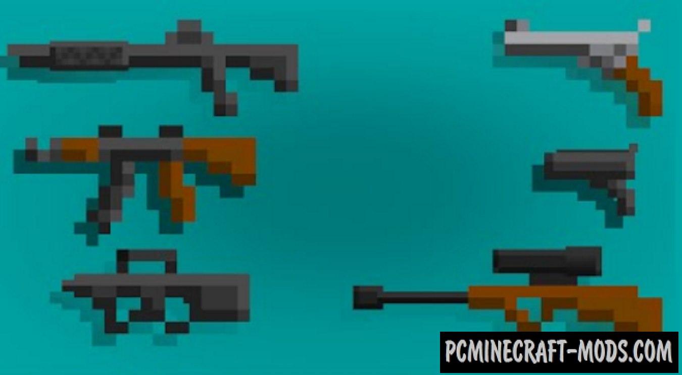 Guns Command Block For Minecraft 1.9.4, 1.8.9 PC Java Mods