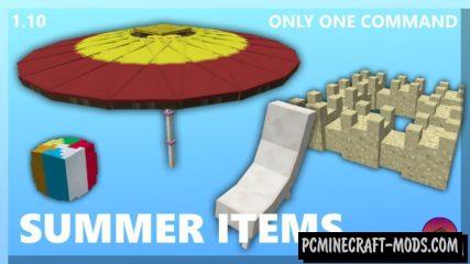 Summer Decorations Command Block For Minecraft 1.10.2