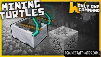 Mining Turtles Command Block For Minecraft 1.11.2