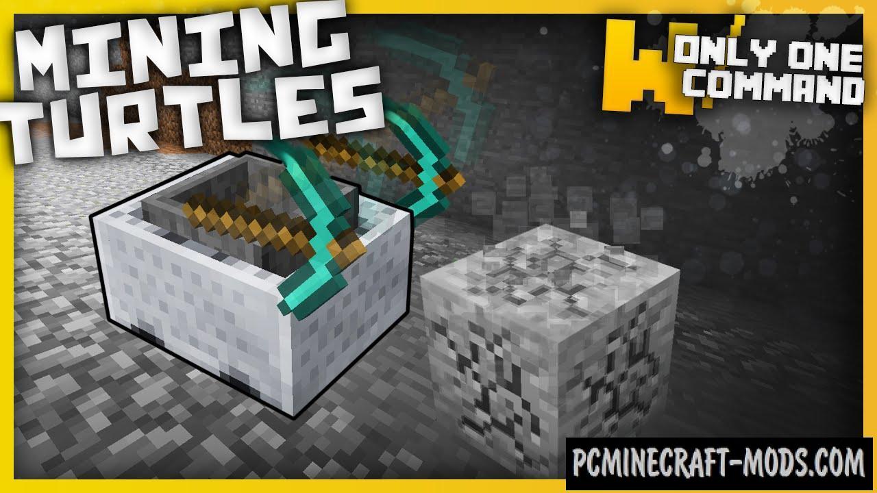 Mining Turtles Command Block For Minecraft 1.11.2